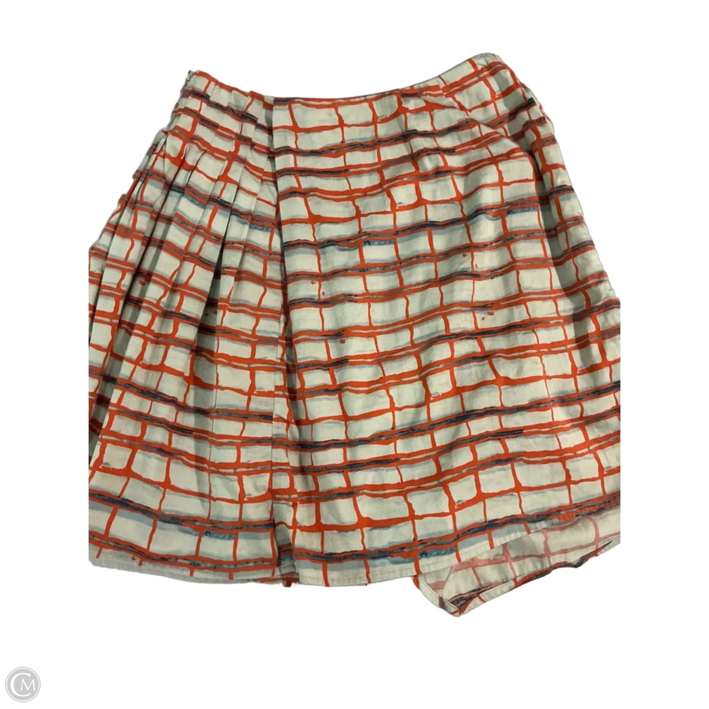 Skirt Mini & Short By Maeve In Grey & Orange, Size: 0