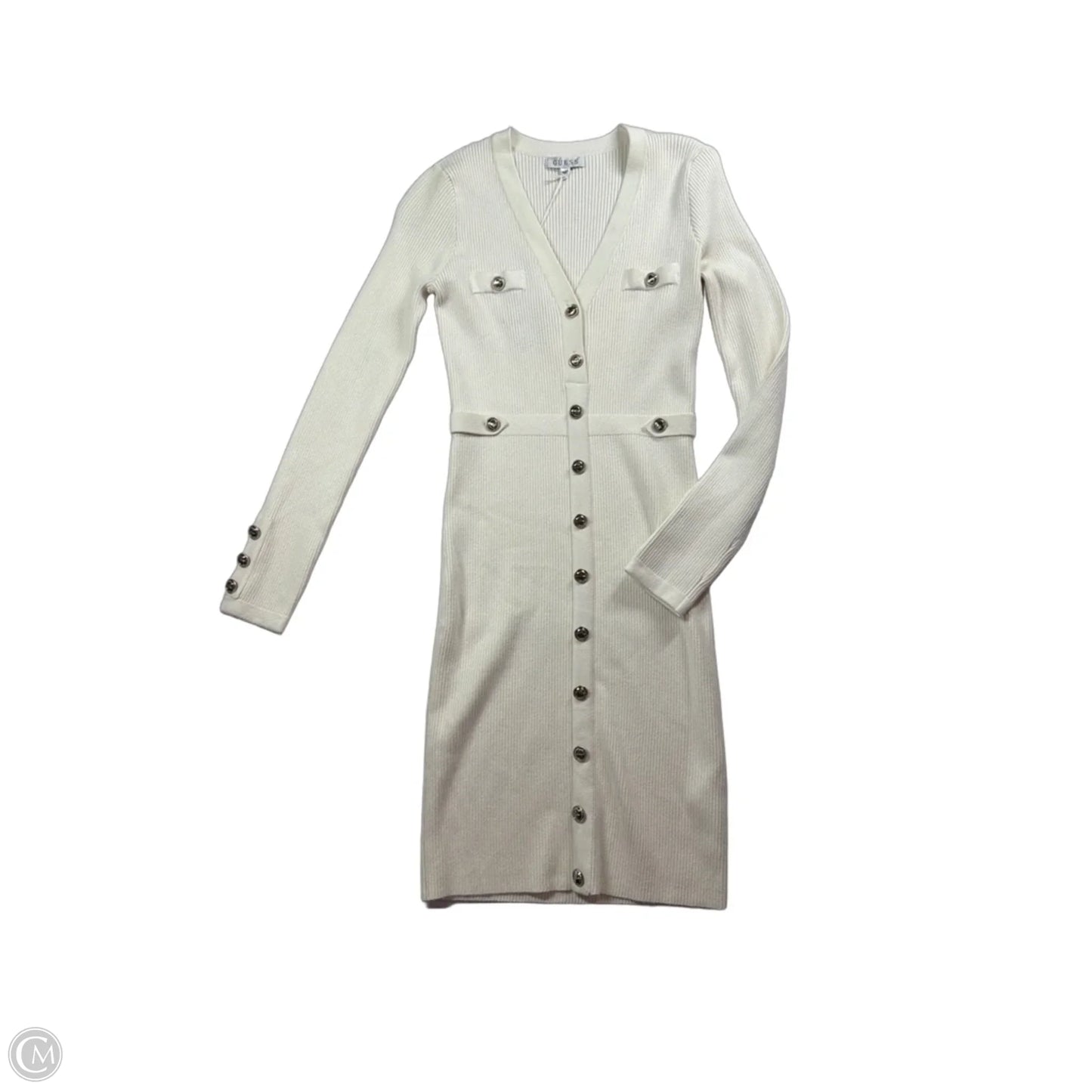 Dress Casual Short By Guess In Cream, Size: M