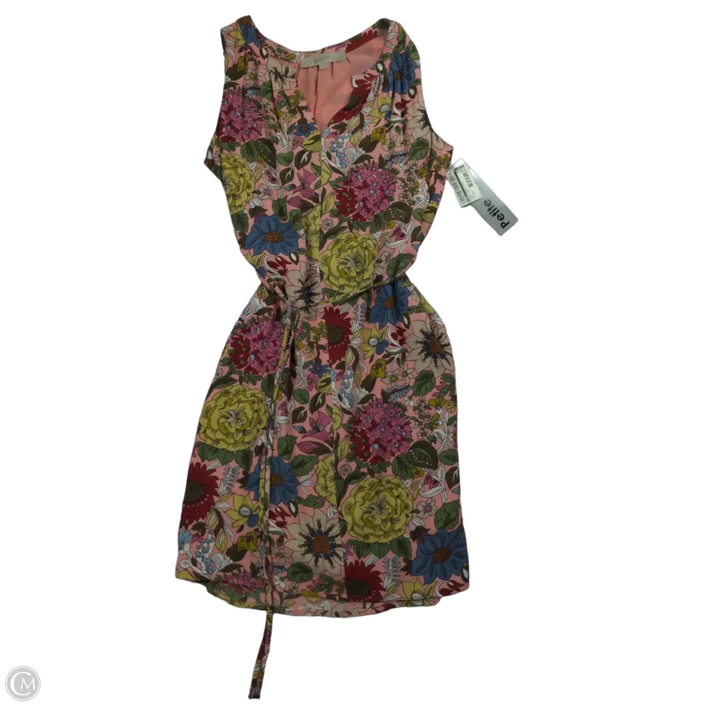 Dress Casual Midi By Loft In Floral Print, Size: Xsp