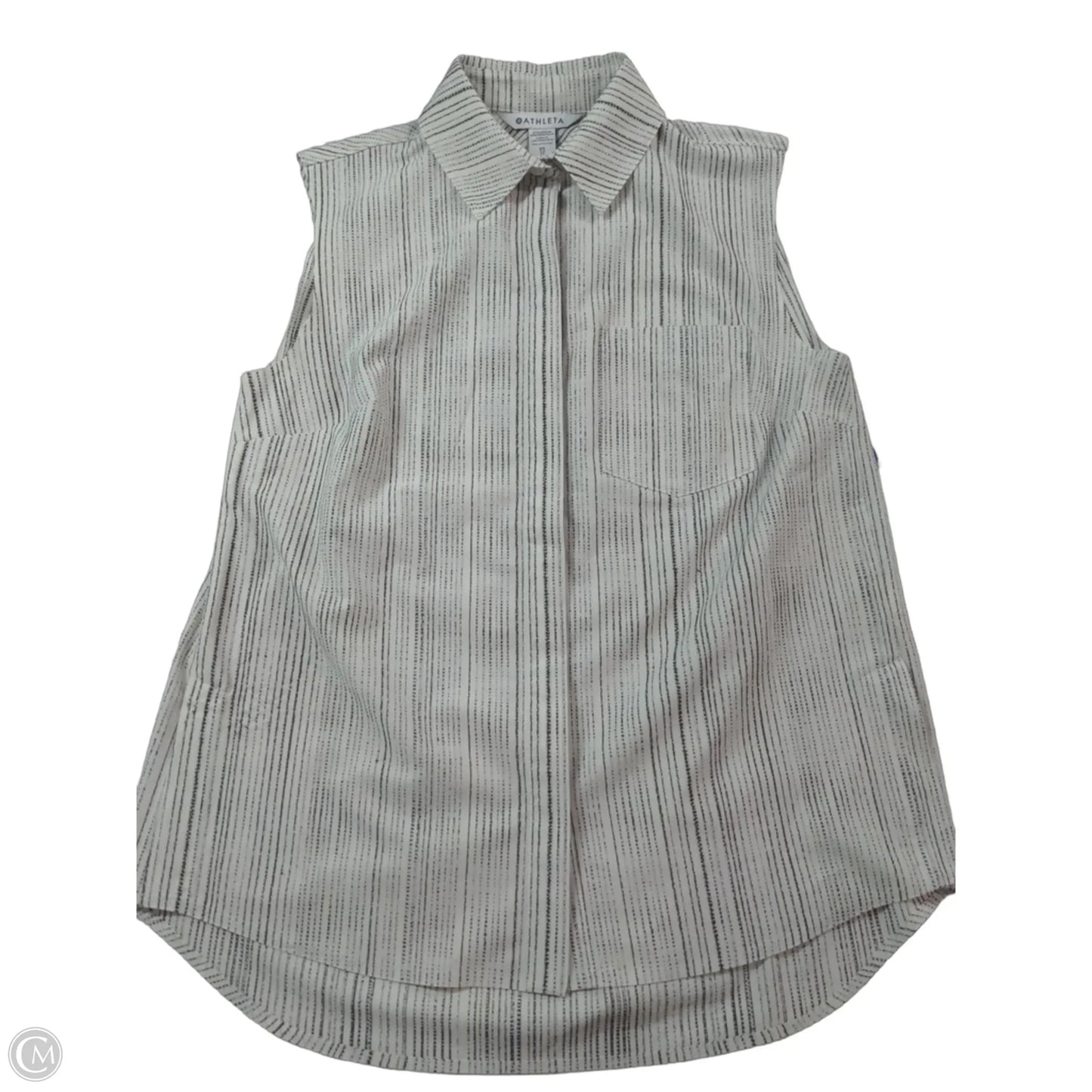 Top Sleeveless By Athleta In Black & White, Size: Xs