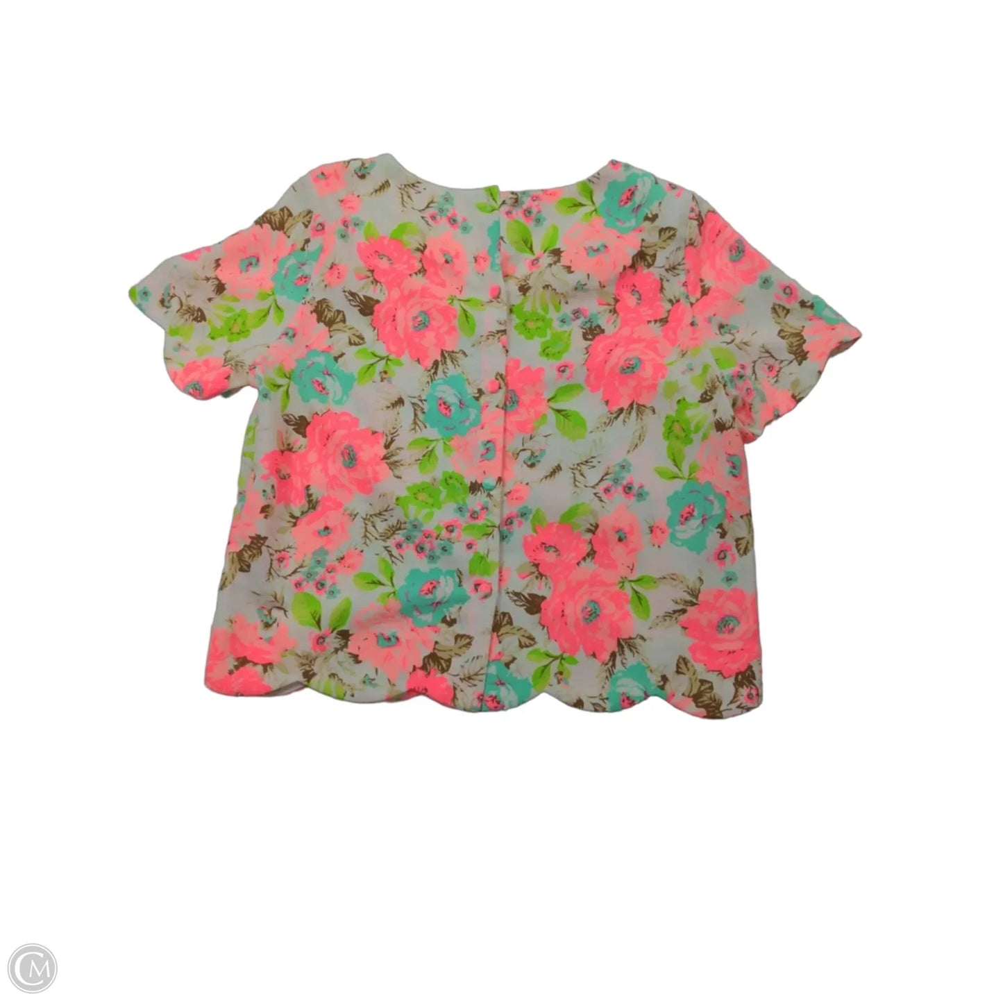 Top Short Sleeve By Forever 21 In Floral Print, Size: M