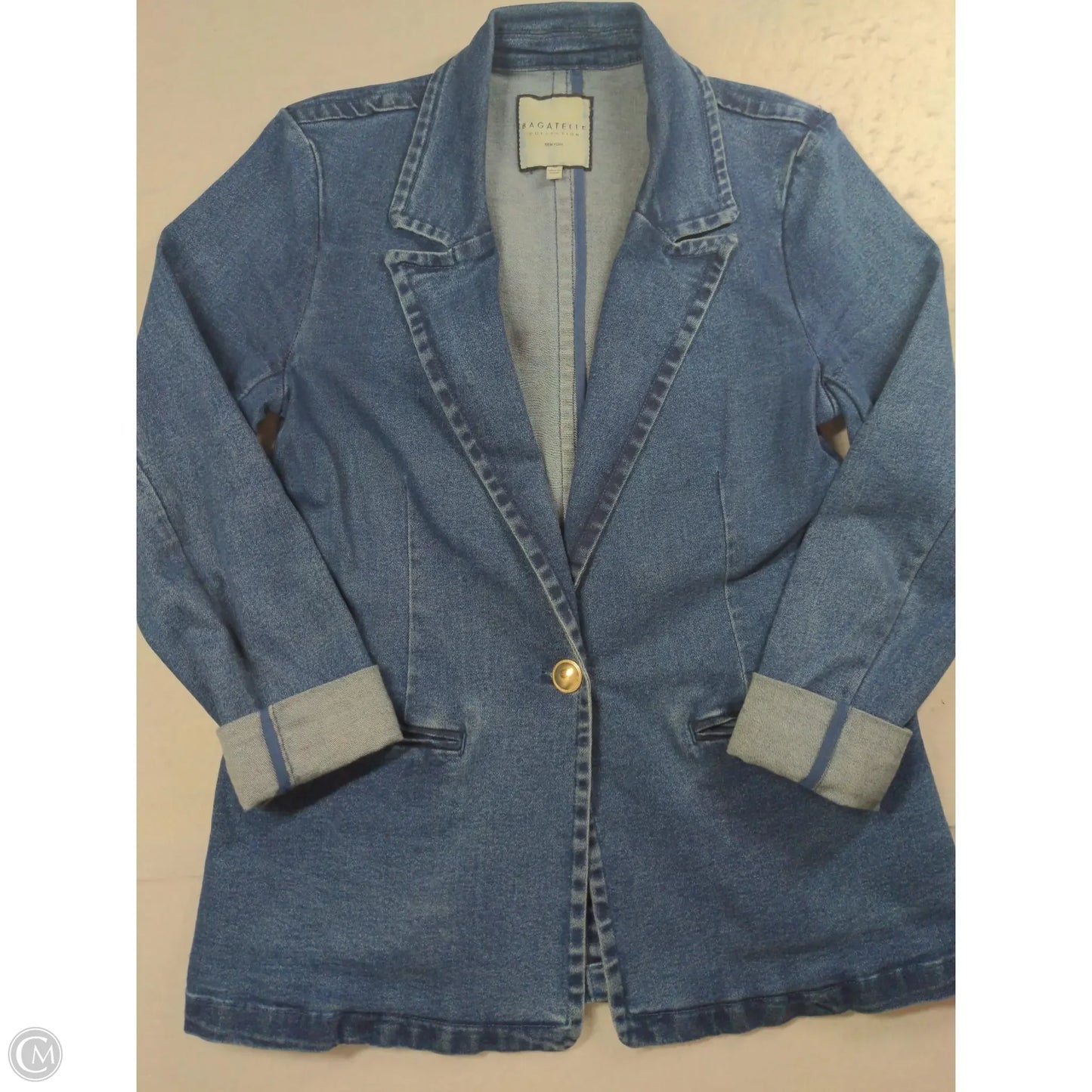 Blazer By Bagatelle In Blue Denim, Size: M
