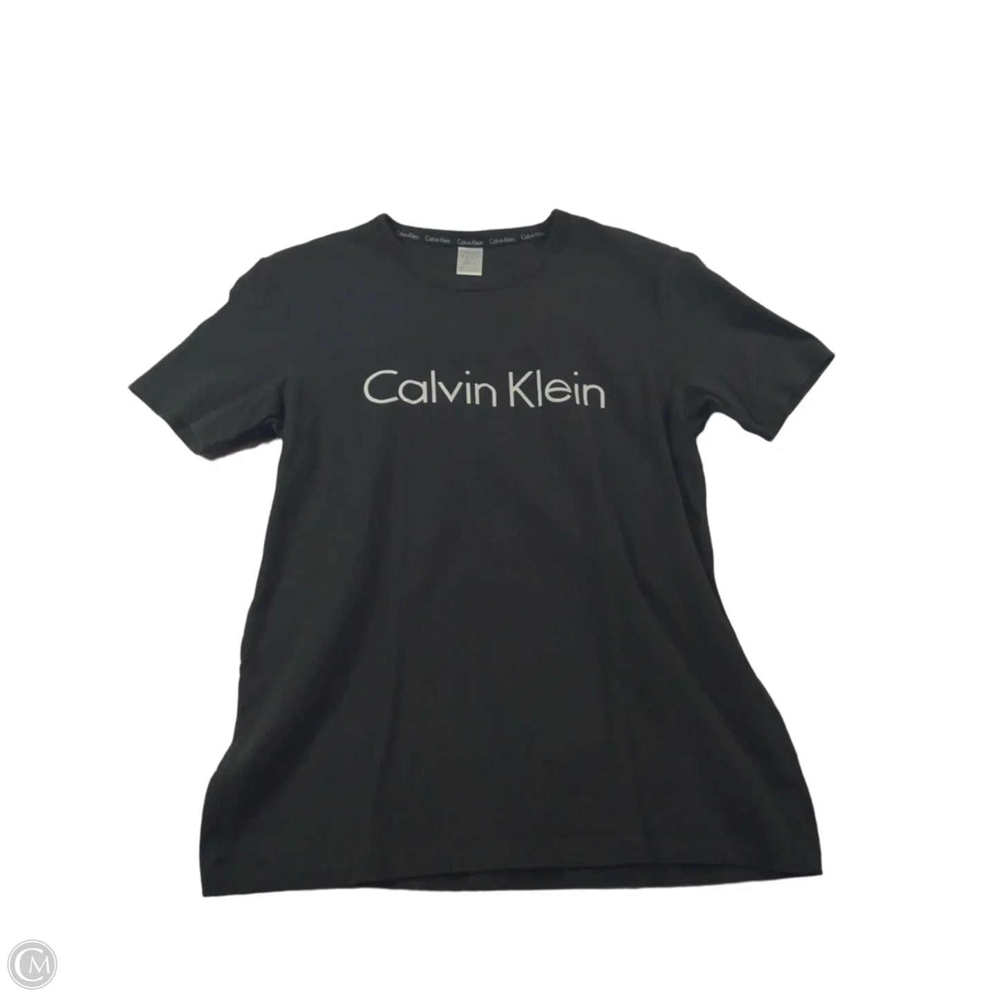 Top Short Sleeve Basic By Calvin Klein In Black, Size: Xs