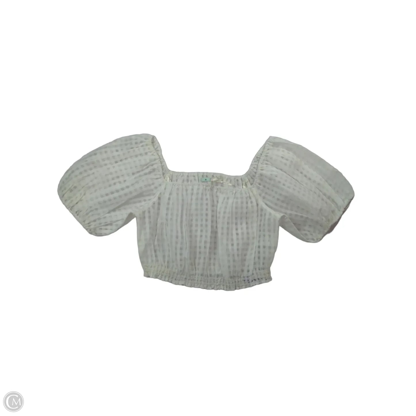 Top Short Sleeve By Kimichi Blue In White, Size: M
