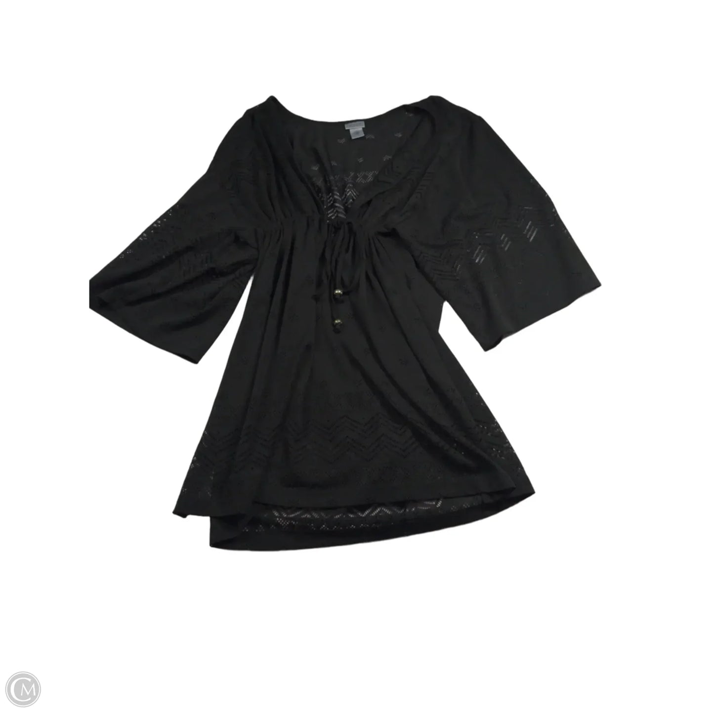 Swimwear Cover-up By Clothes Mentor In Black, Size: Xl