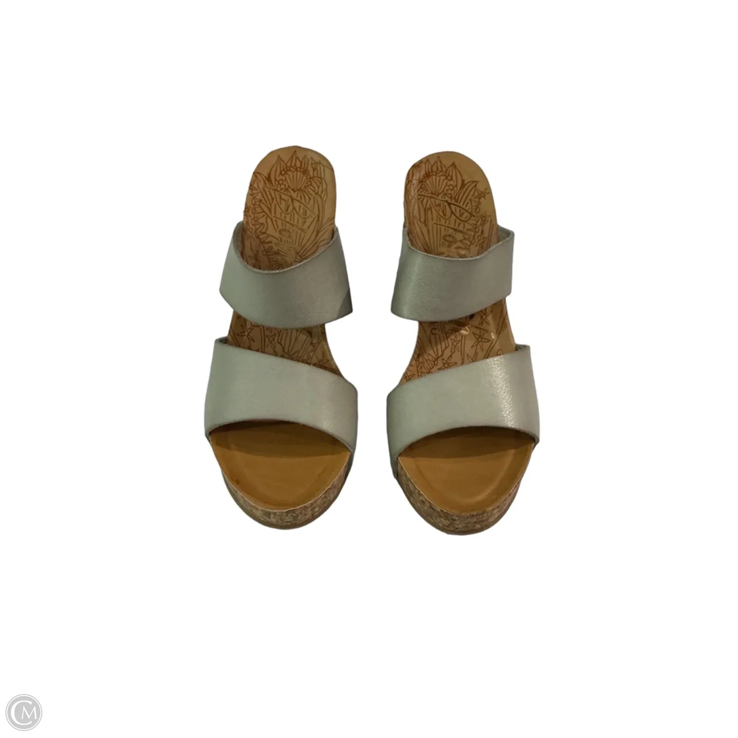Sandals Heels Wedge By Blowfish In Grey, Size: 9