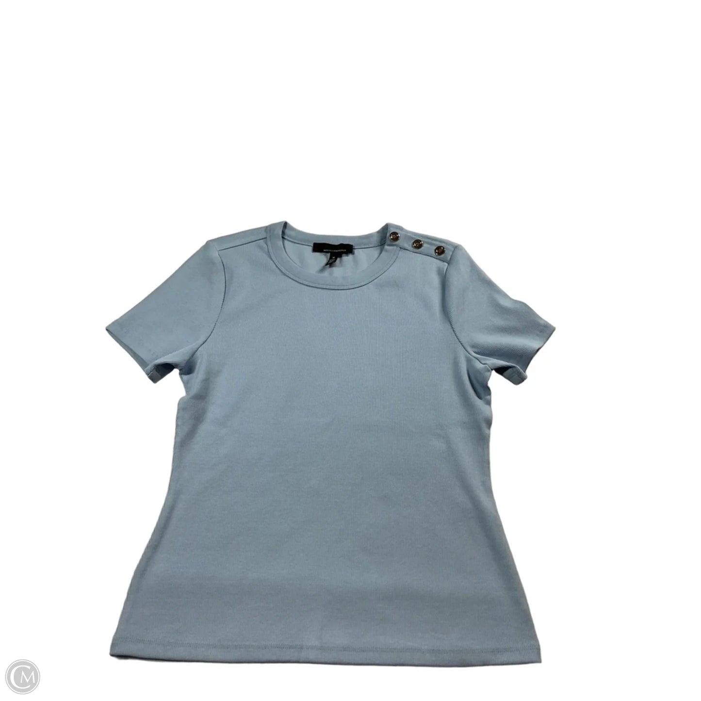 Top Short Sleeve By White House Black Market In Blue, Size: M