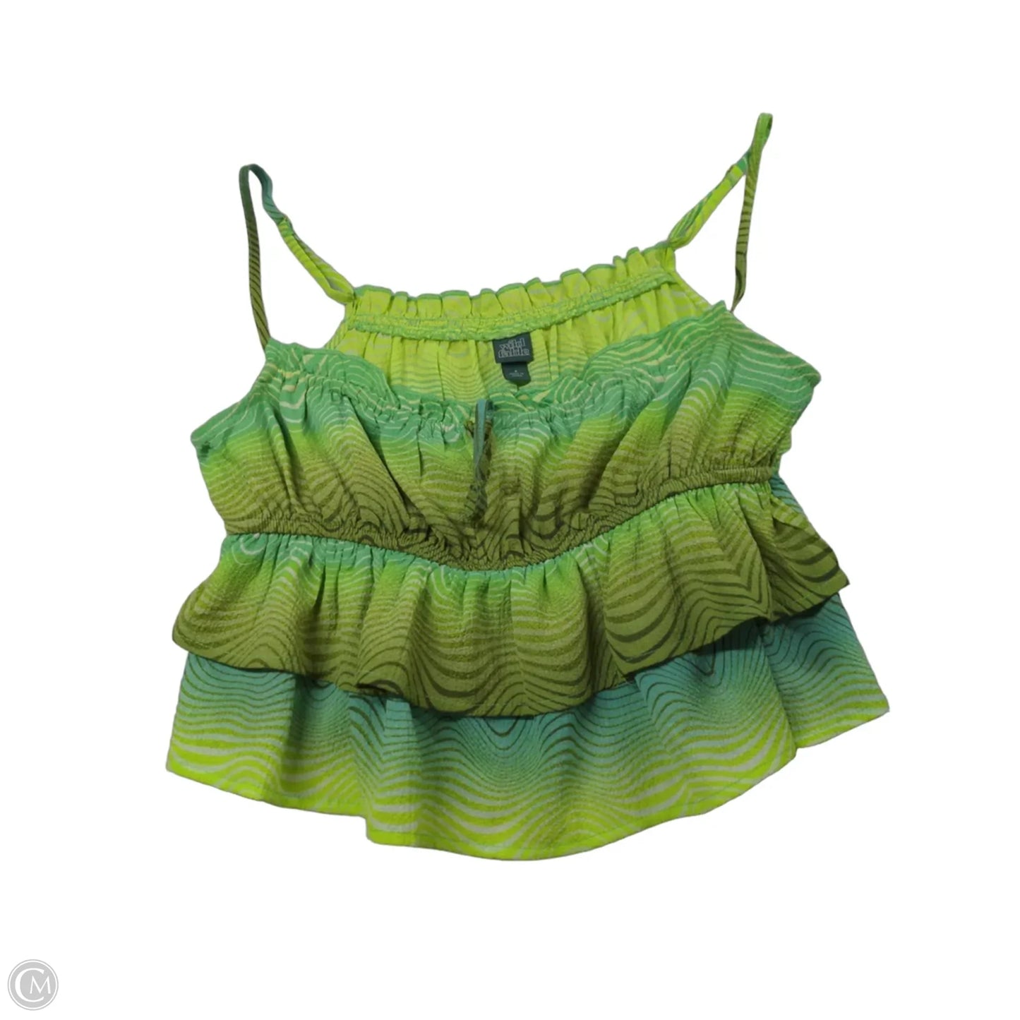Top Sleeveless By Wild Fable In Blue & Green, Size: S