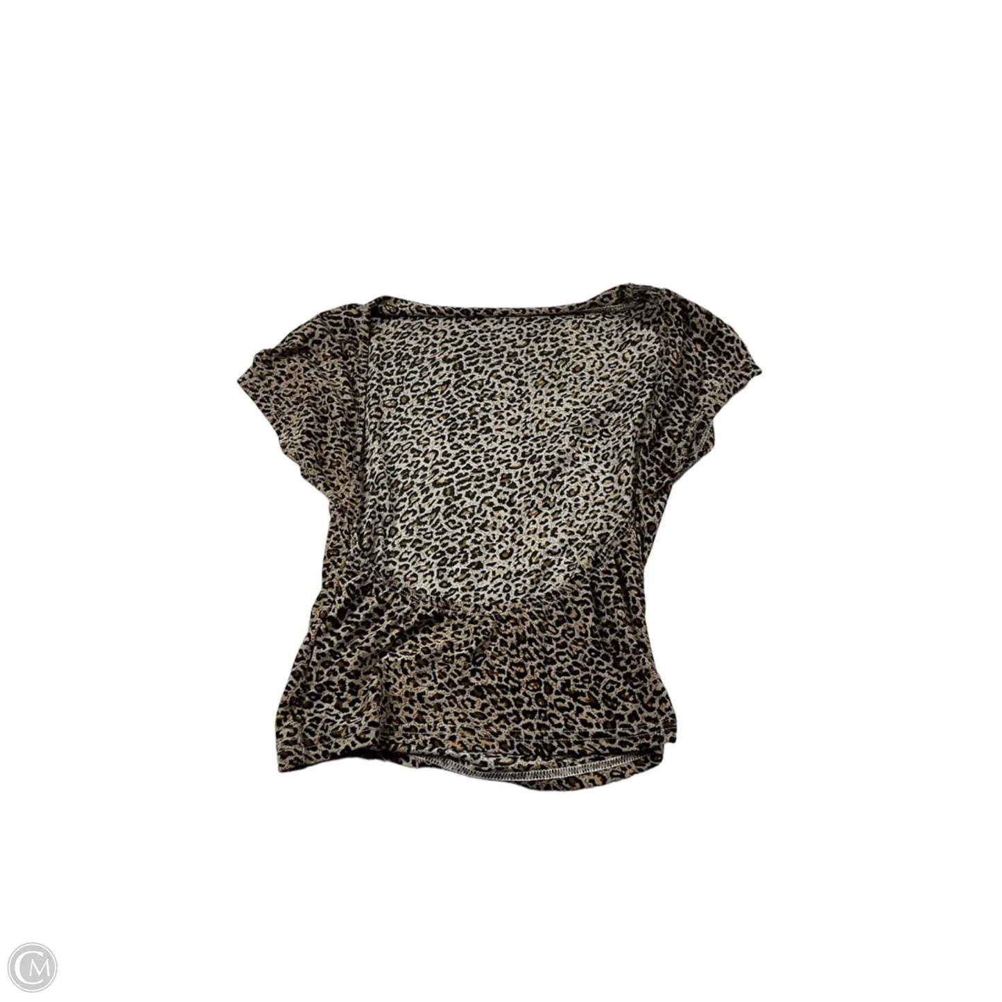 Top Short Sleeve By Clothes Mentor In Animal Print, Size: Xs