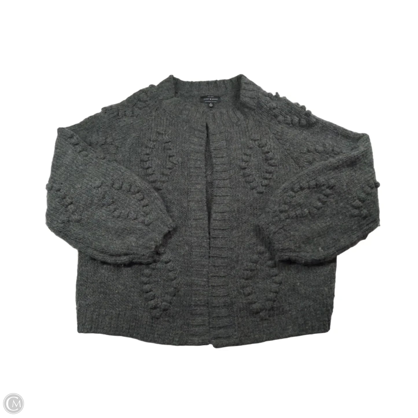Cardigan By Lucky Brand In Grey, Size: M