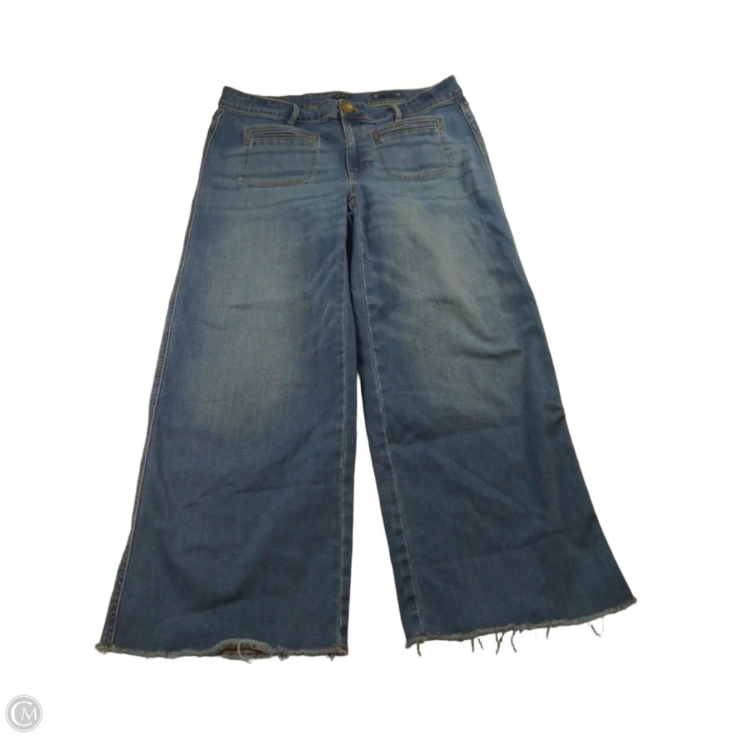 Jeans Wide Leg By J. Jill In Blue, Size: 14