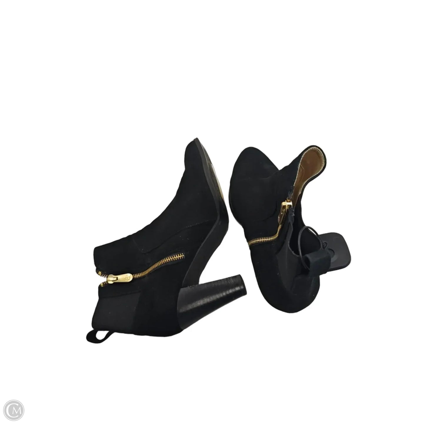 Boots Ankle Heels By Adrienne Vittadini In Black, Size: 9.5