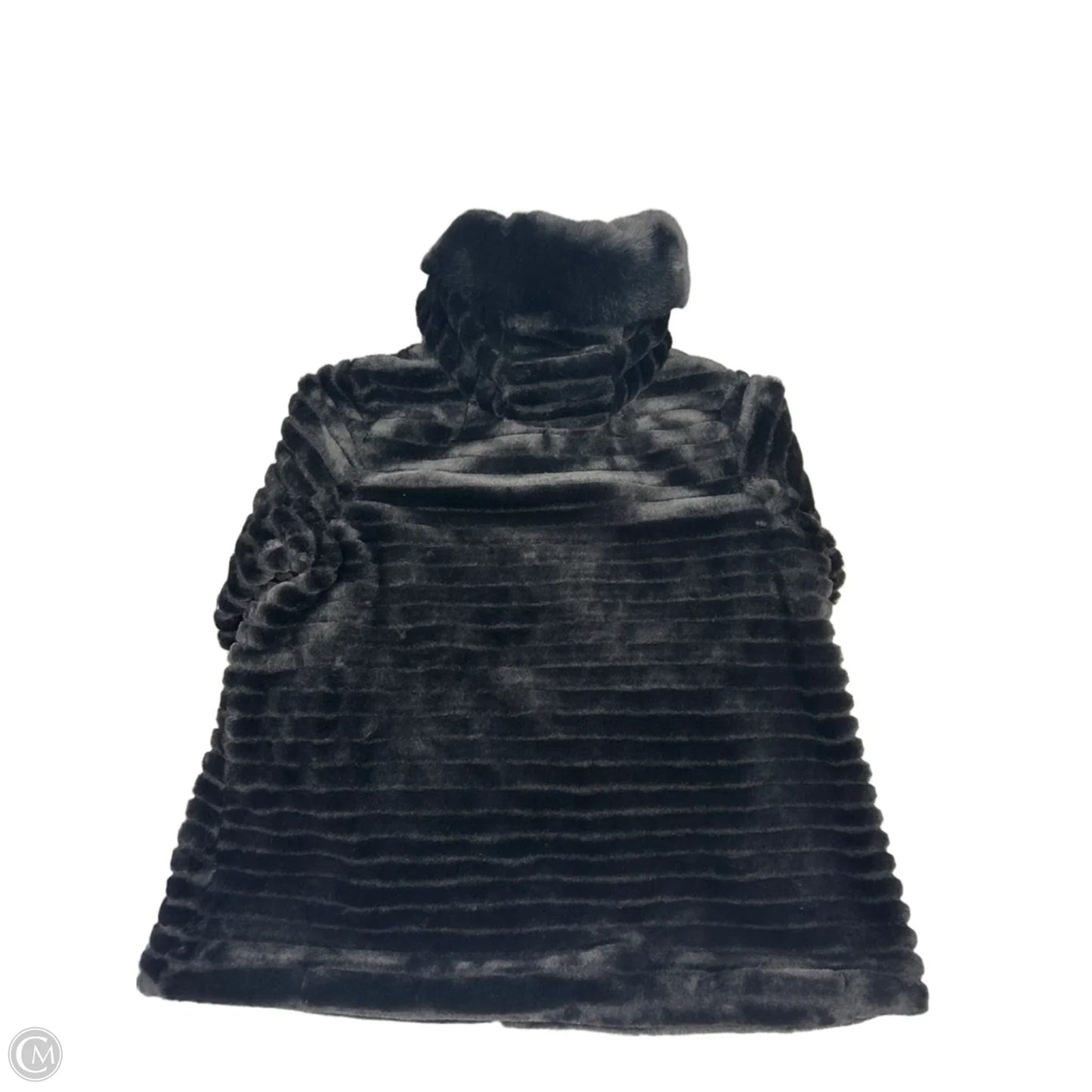 Coat Faux Fur & Sherpa By Gallery In Black, Size: 1x