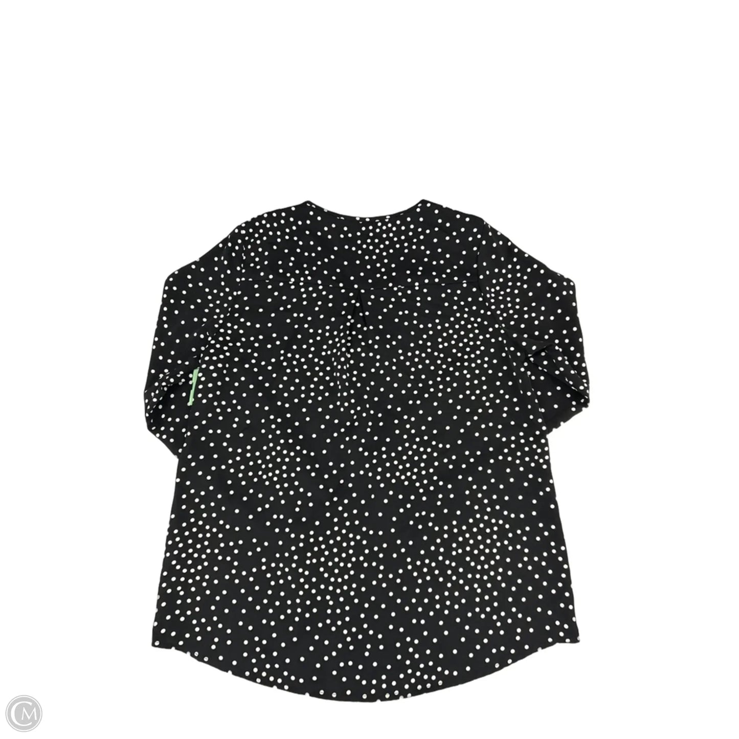Top Long Sleeve By Cmf In Polkadot Pattern, Size: S