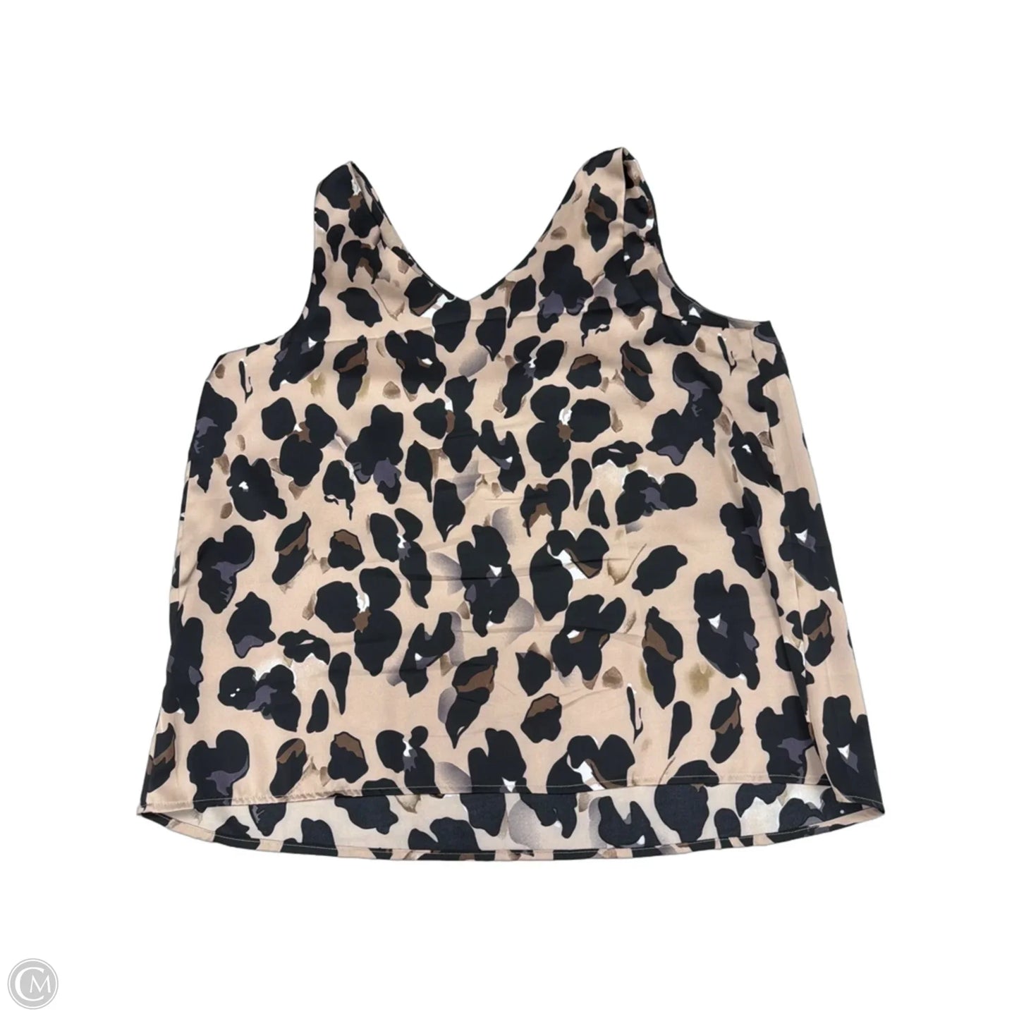Tank Top By Ekouaer In Black & Brown, Size: Xl