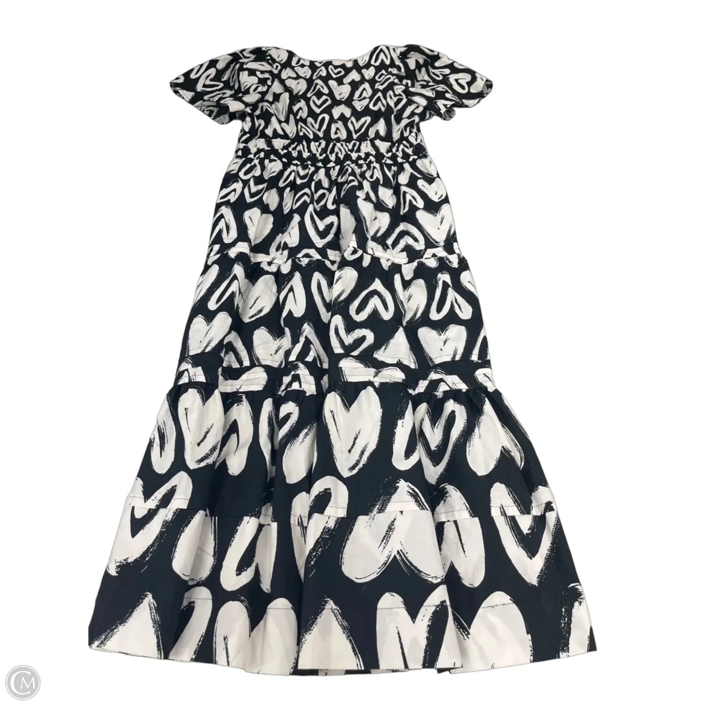 Dress Casual Maxi By Anthropologie In Black & White, Size: Mp