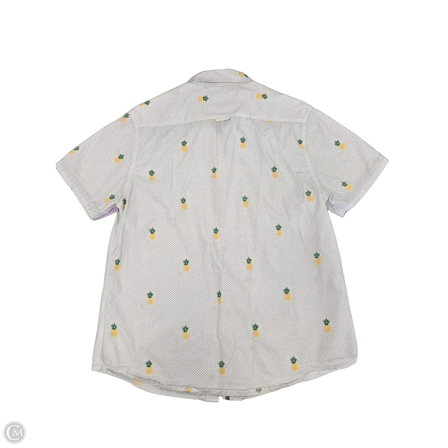 Top Short Sleeve By Denim And Company In White, Size: L