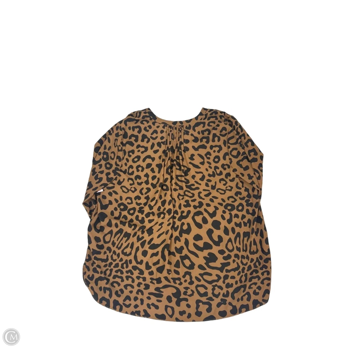 Blouse 3/4 Sleeve By Not Your Daughters Jeans In Animal Print, Size: L
