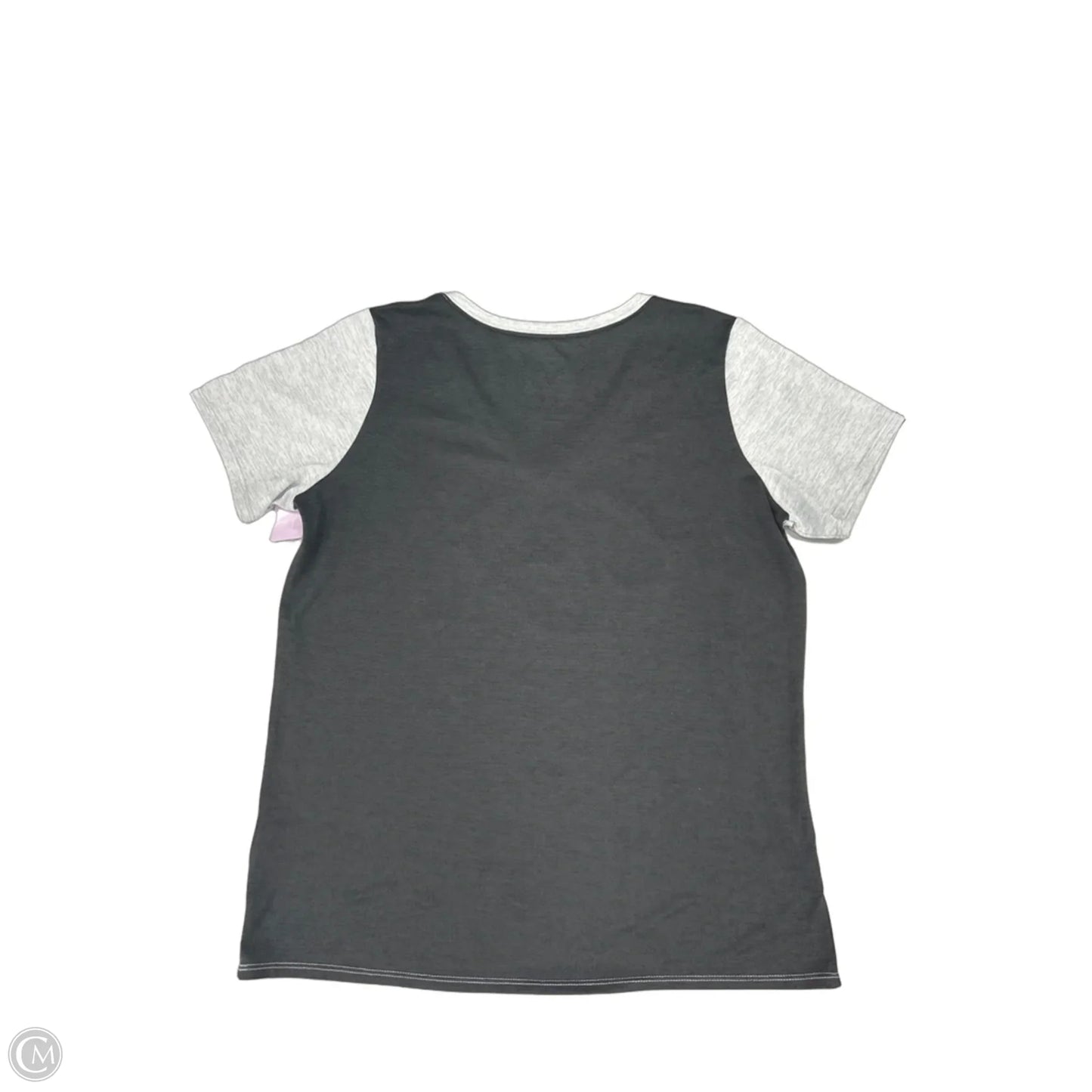 Top Short Sleeve By Nike In Black & Grey, Size: L