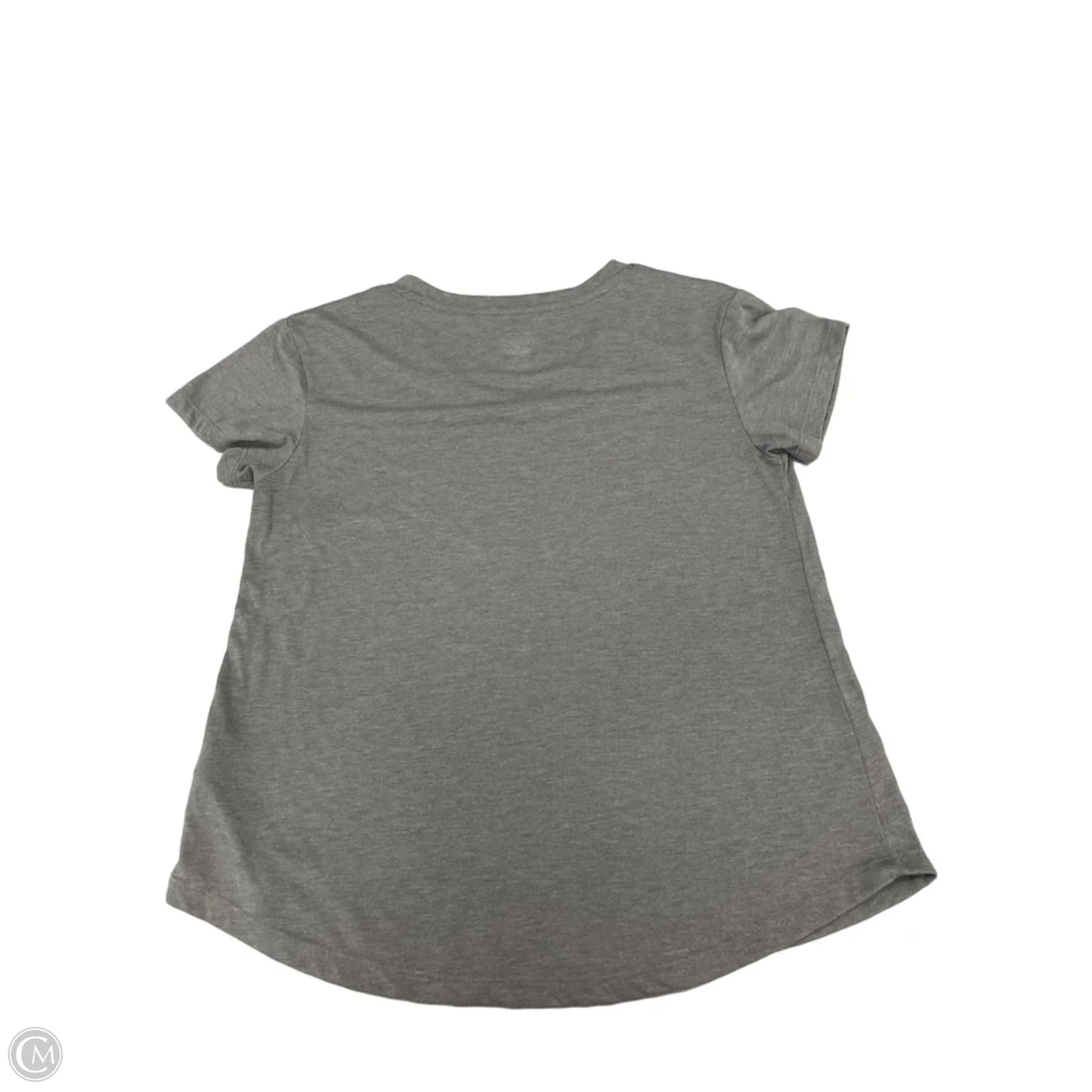 Top Short Sleeve By Cme In Grey, Size: M