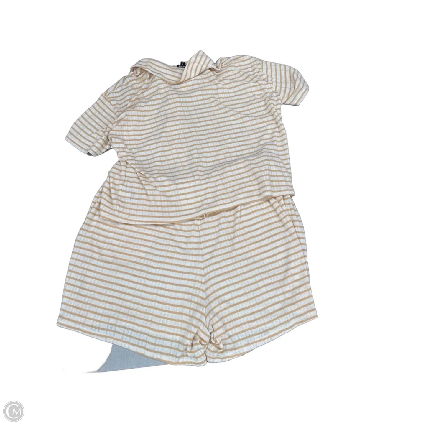 Top 2pc Short Sleeve By Torrid In Striped Pattern, Size: 1x