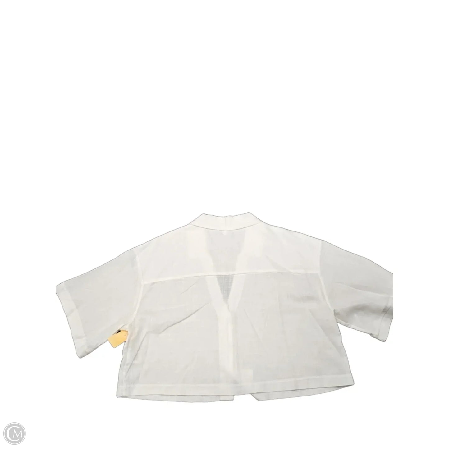 Top Short Sleeve By Kirious In White, Size: M