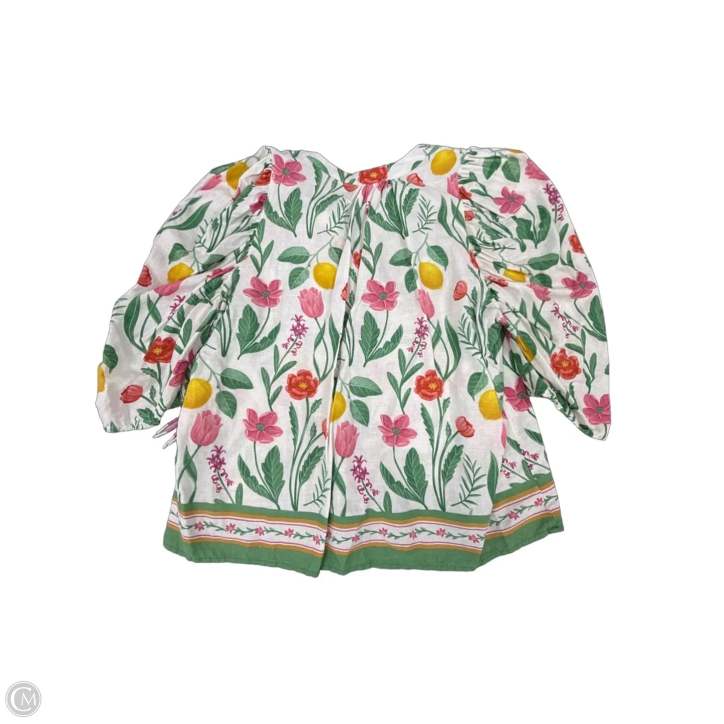 Blouse Short Sleeve By Rachel Zoe In Floral Print, Size: Xl