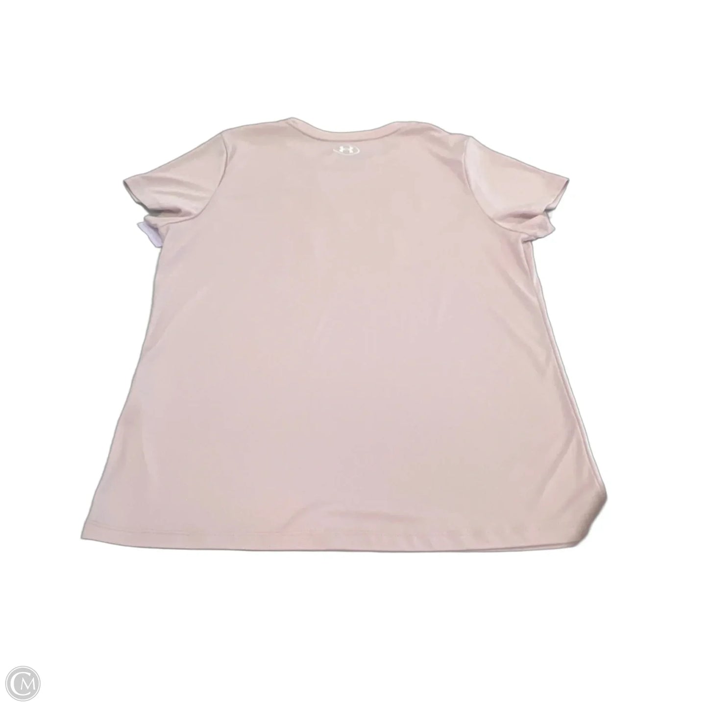 Athletic Top Short Sleeve By Under Armour In Pink, Size: Xl