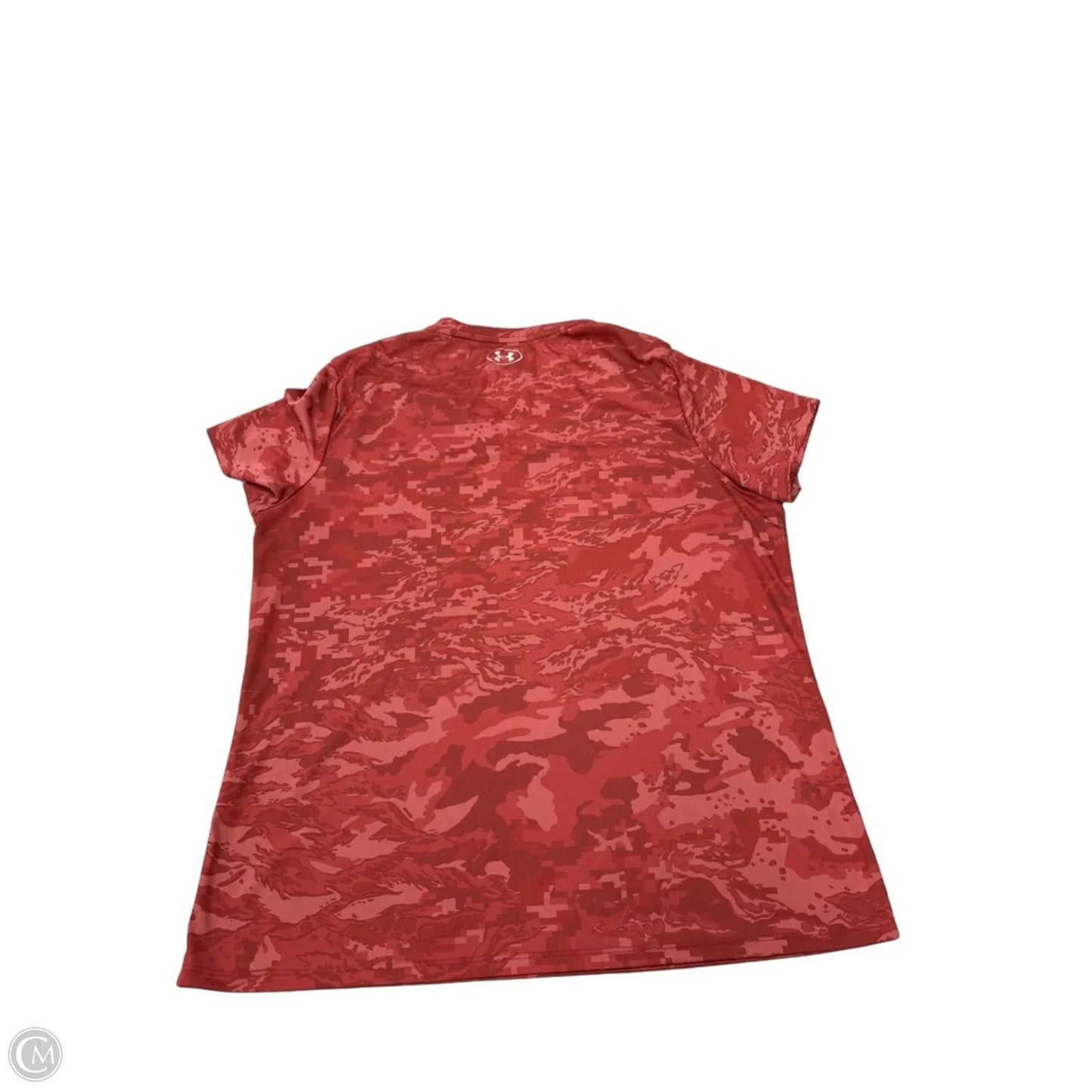 Athletic Top Short Sleeve By Under Armour In Red, Size: Xl