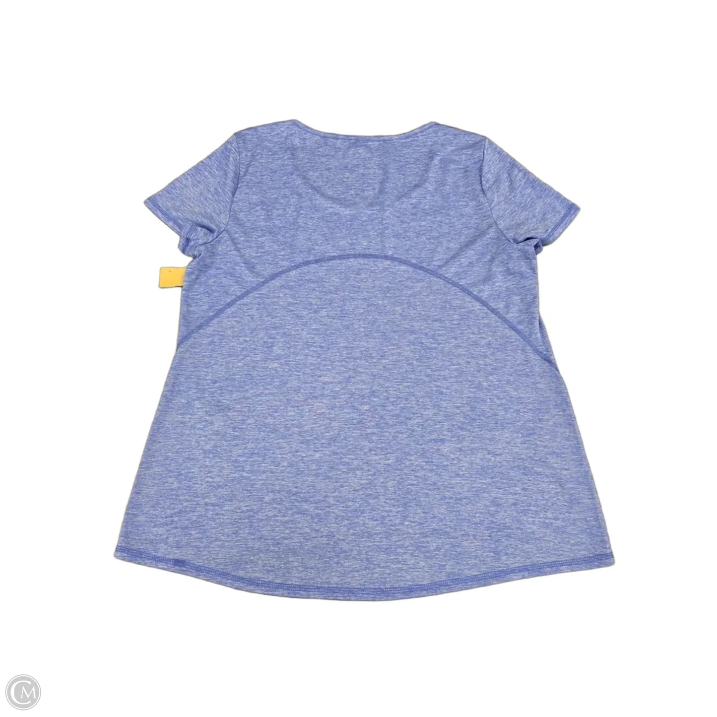 Athletic Top Short Sleeve By Exertek In Blue, Size: Xl
