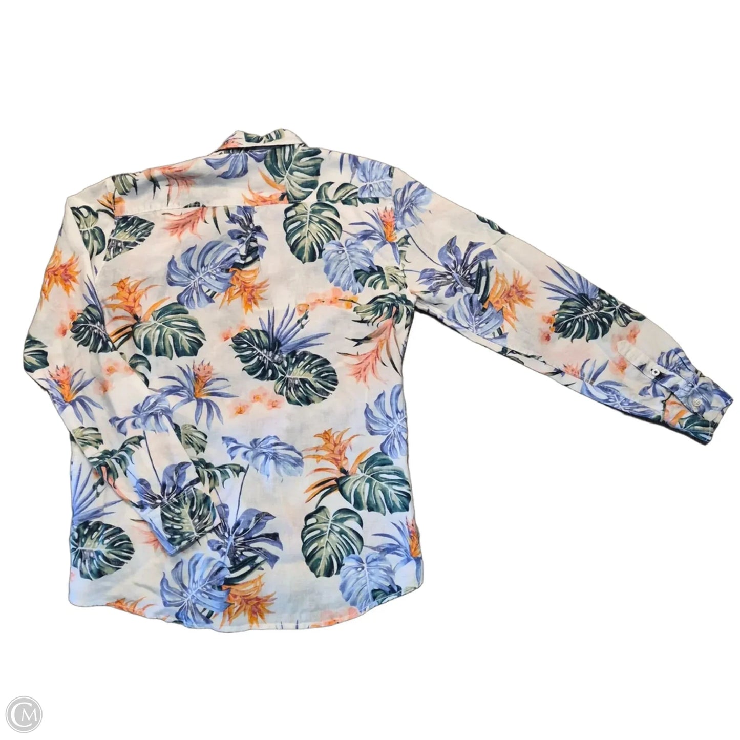 Top Long Sleeve By Tommy Bahama In Tropical Print, Size: S