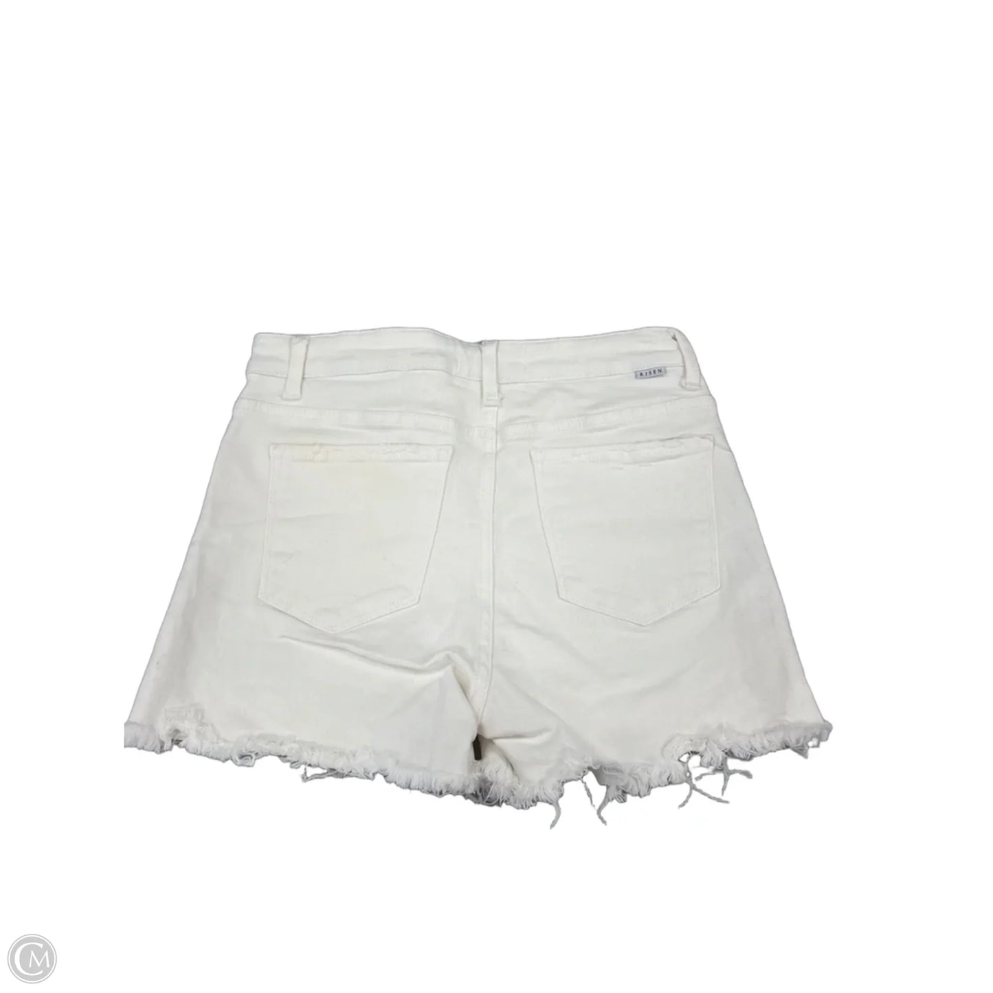 Shorts By Risen In White Denim, Size: L