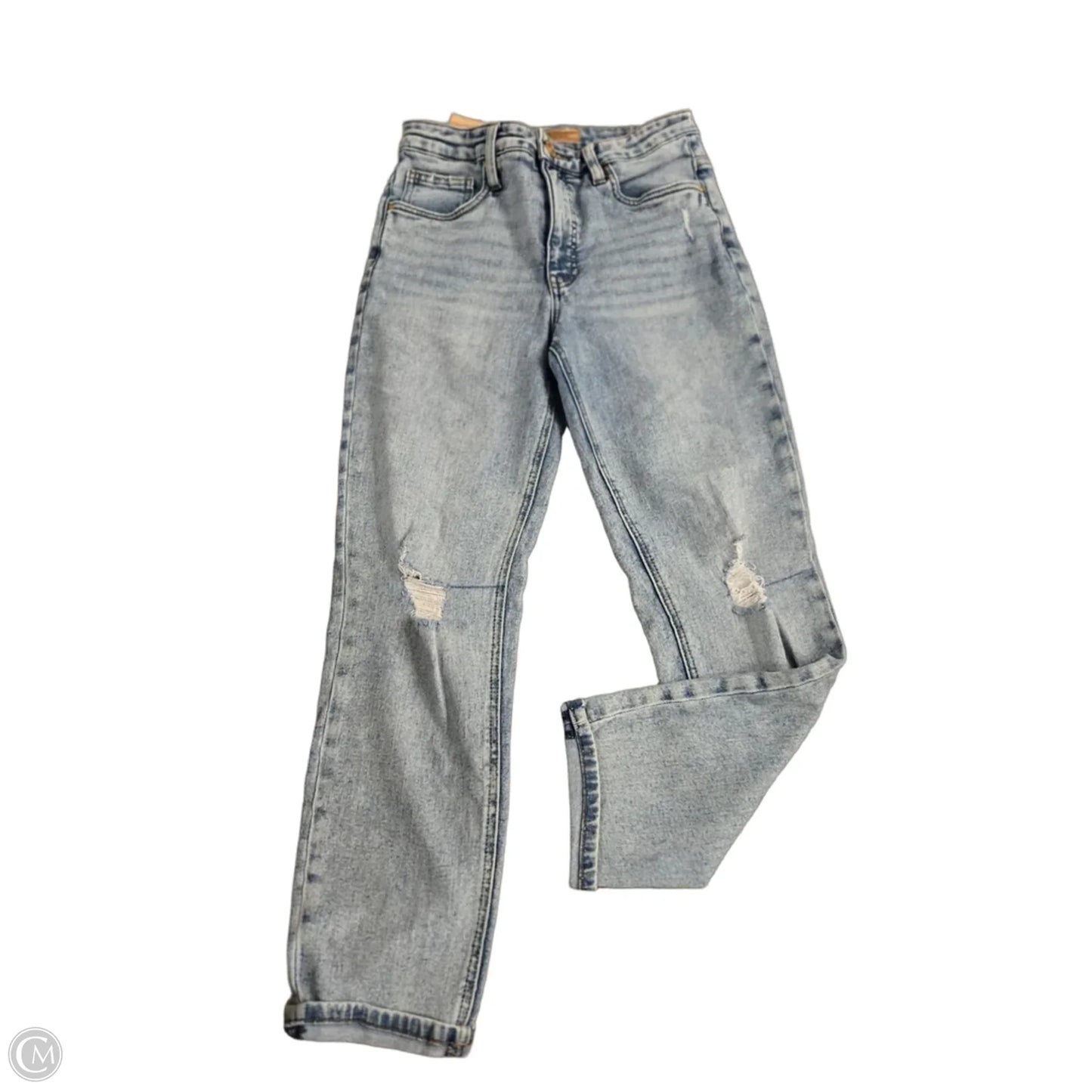 Jeans Straight By Kut In Blue Denim, Size: 2