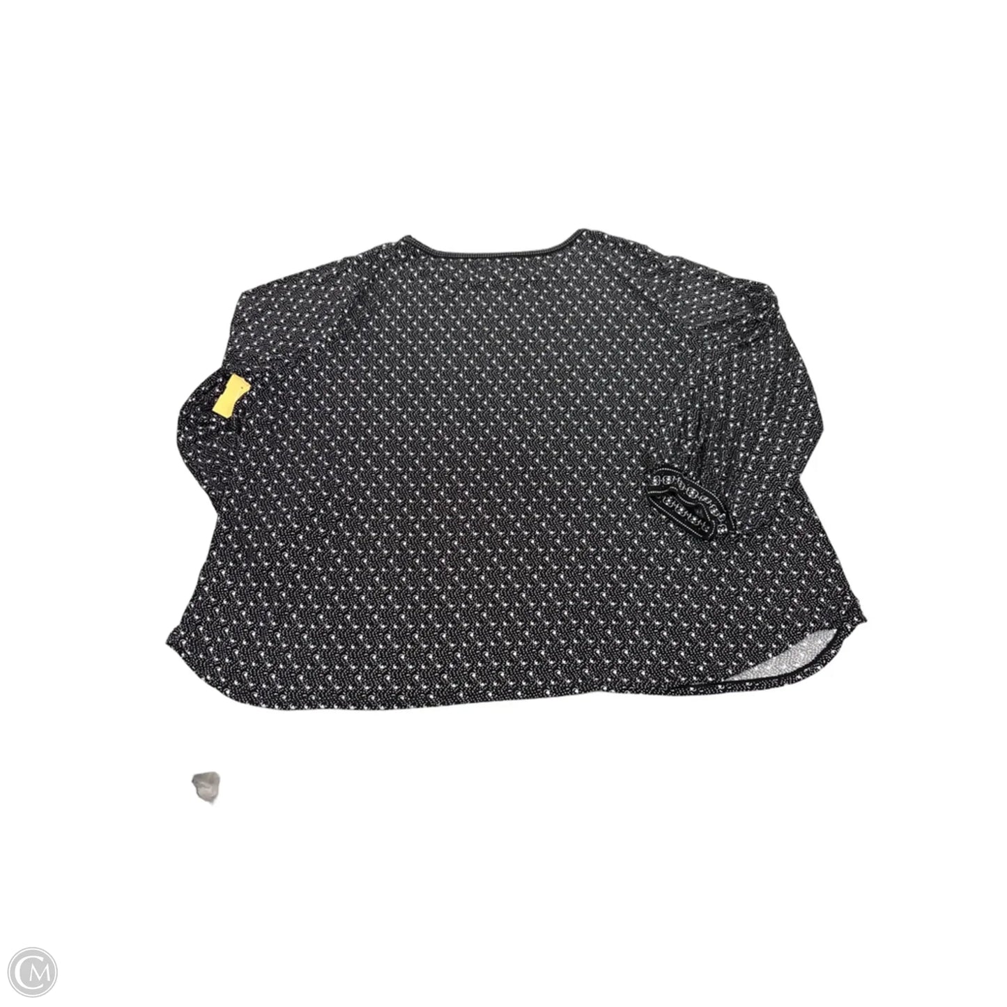Top Long Sleeve By Max Studio In Black, Size: 2x