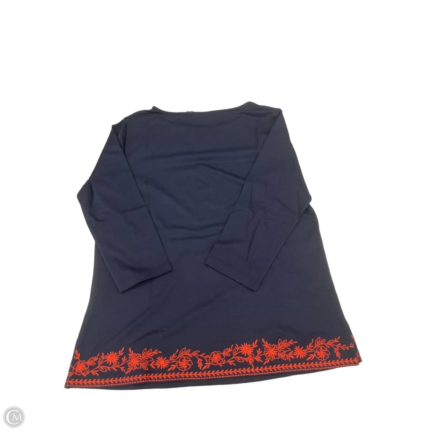 Top Long Sleeve By Susan Graver In Navy, Size: S