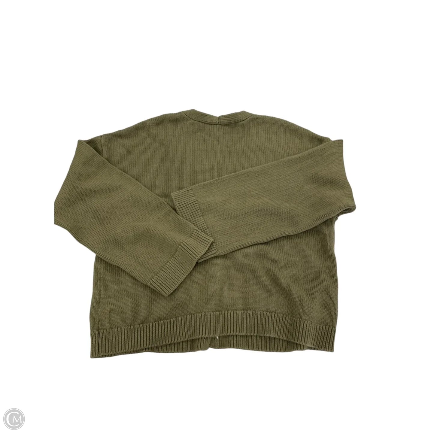 Sweater Cardigan By Gap In Green, Size: Xl