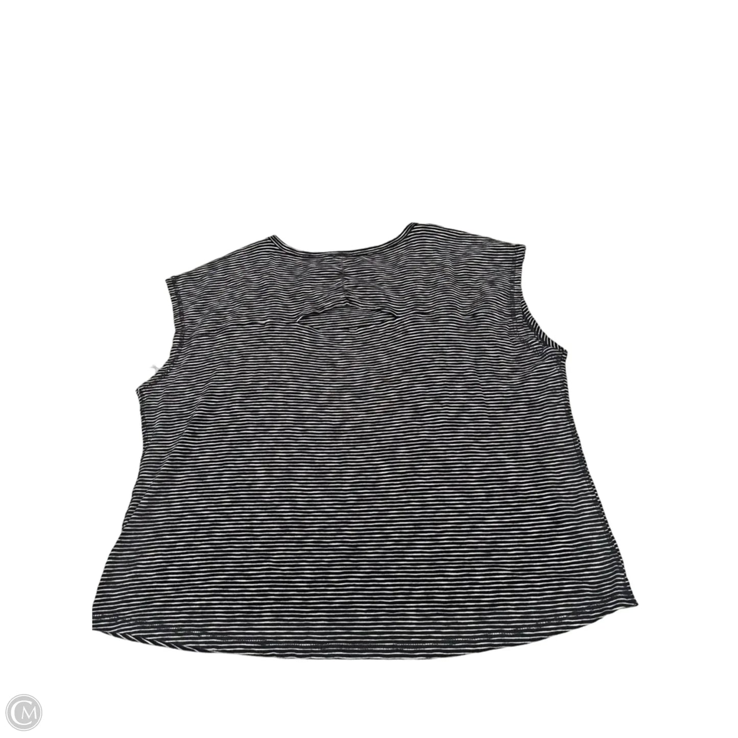 Top Sleeveless By Talbots In Black & White, Size: 3x