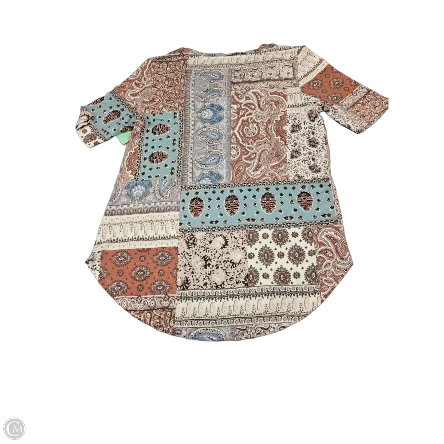 Top Short Sleeve By Maurices In Paisley Print, Size: M