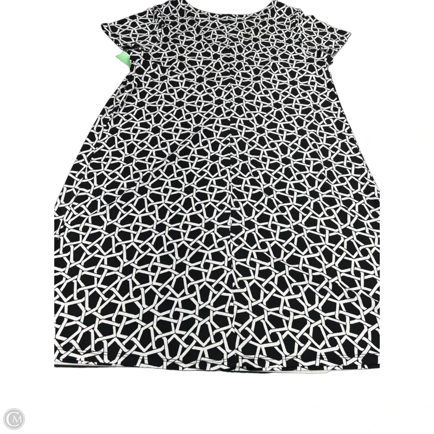 Dress Casual Short By Msk In Black & White, Size: 1x