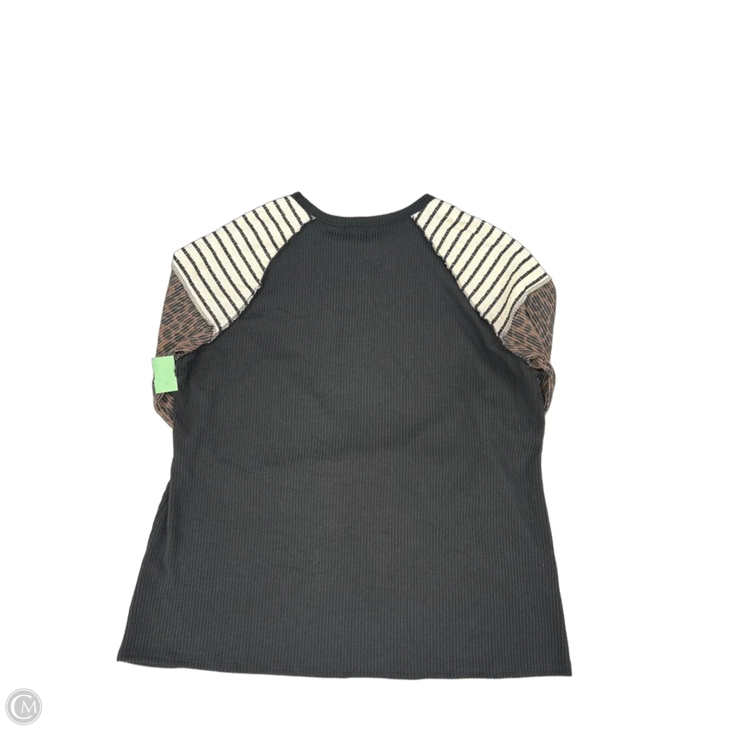 Top Long Sleeve By Heimish Usa In Black & White, Size: 3x