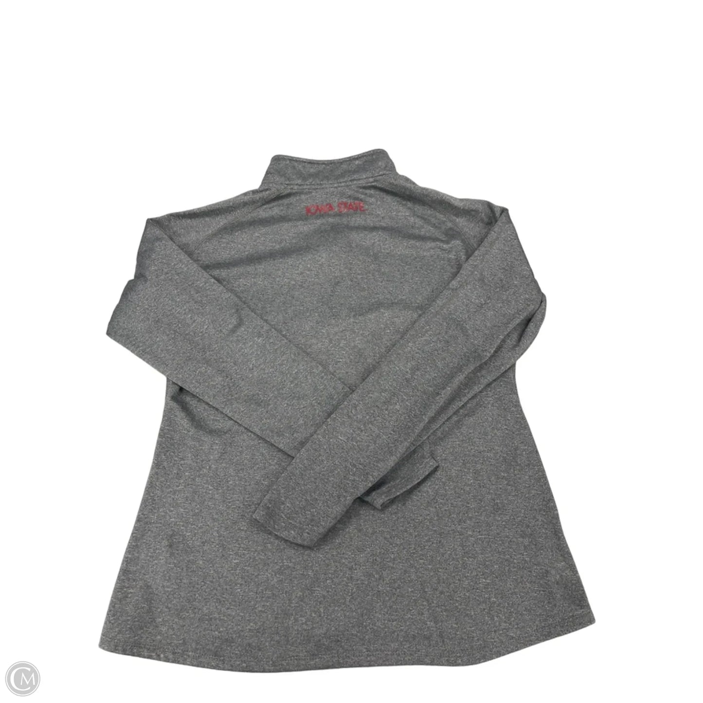Athletic Top Long Sleeve Collar By Cmf In Grey, Size: Xl