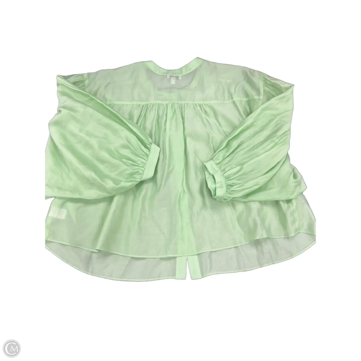 Top Long Sleeve By Current Air In Green, Size: L