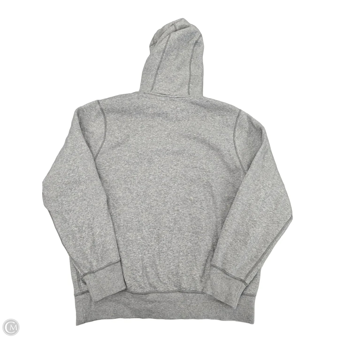 Sweatshirt Hoodie By Nike In Grey, Size: M