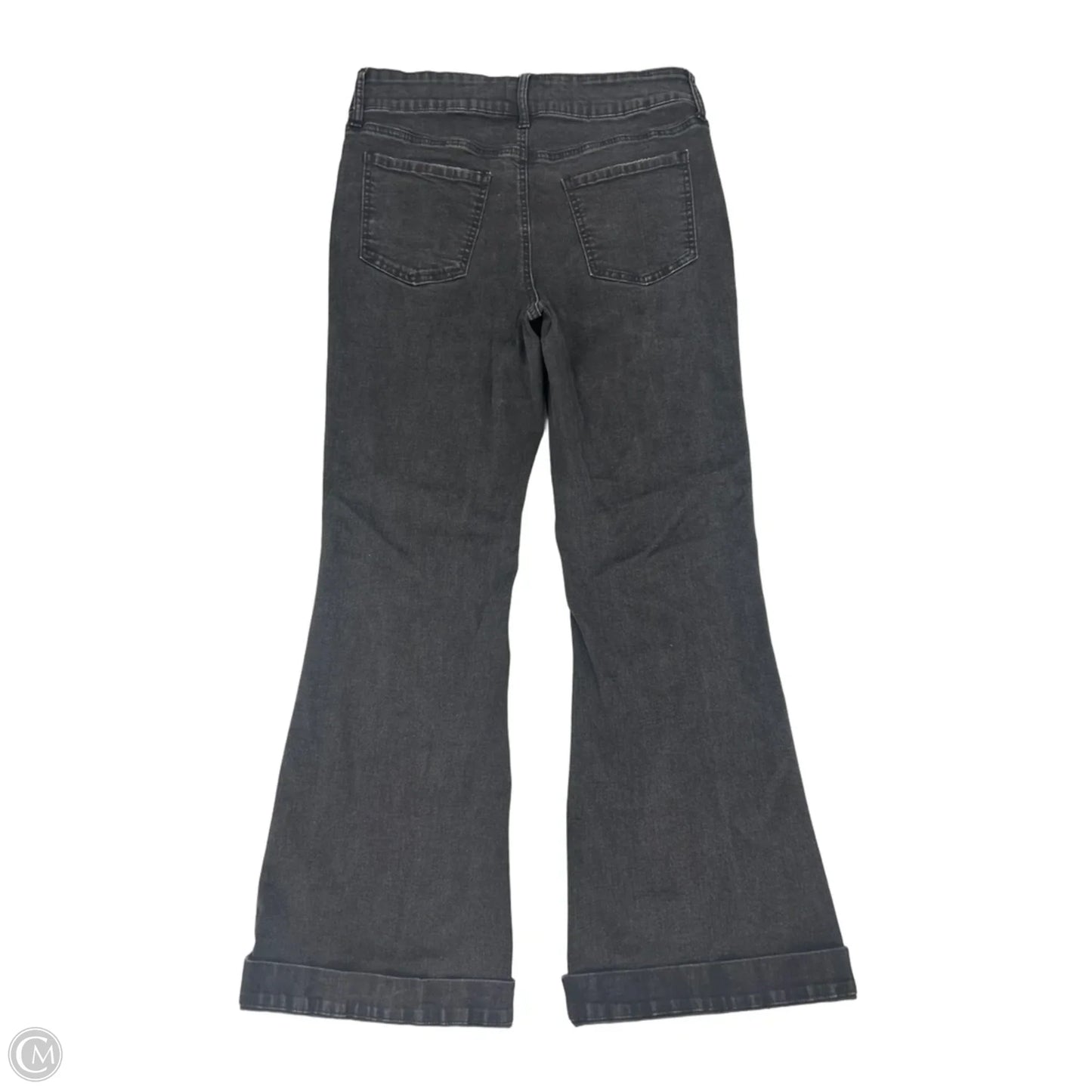 Jeans Flared By Maurices In Black Denim, Size: 12
