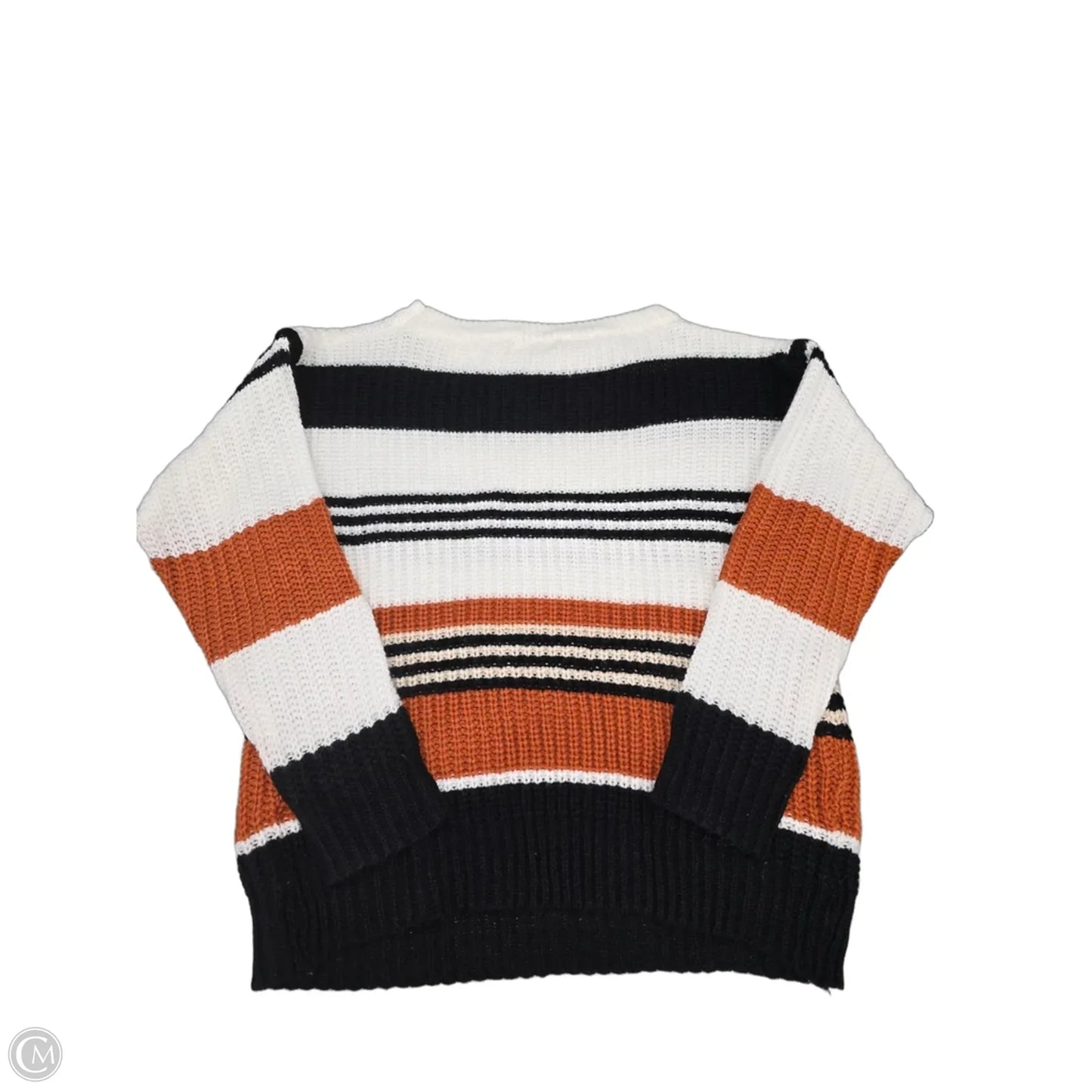 Sweater By Kirundo In Black & White, Size: S