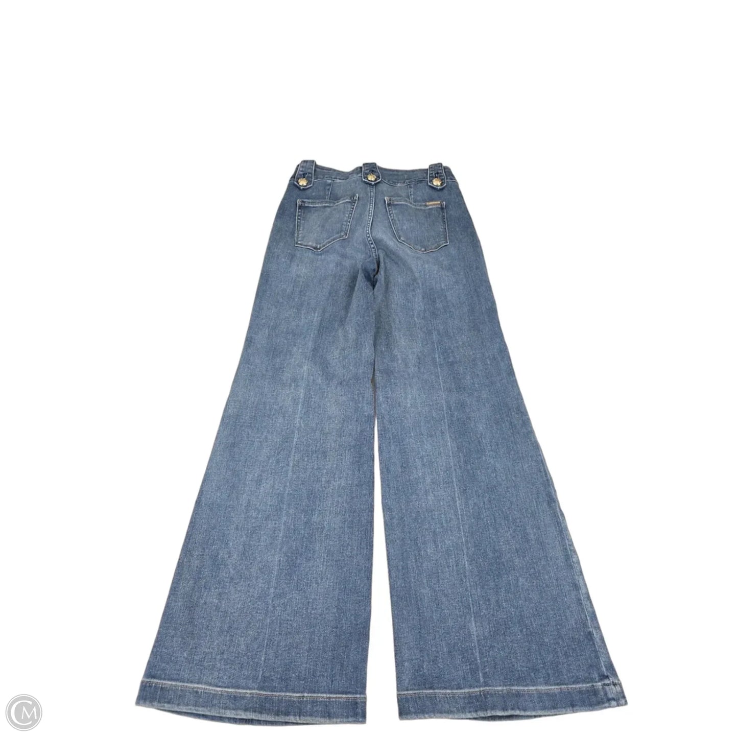 Jeans Wide Leg By White House Black Market In Blue Denim, Size: 4p