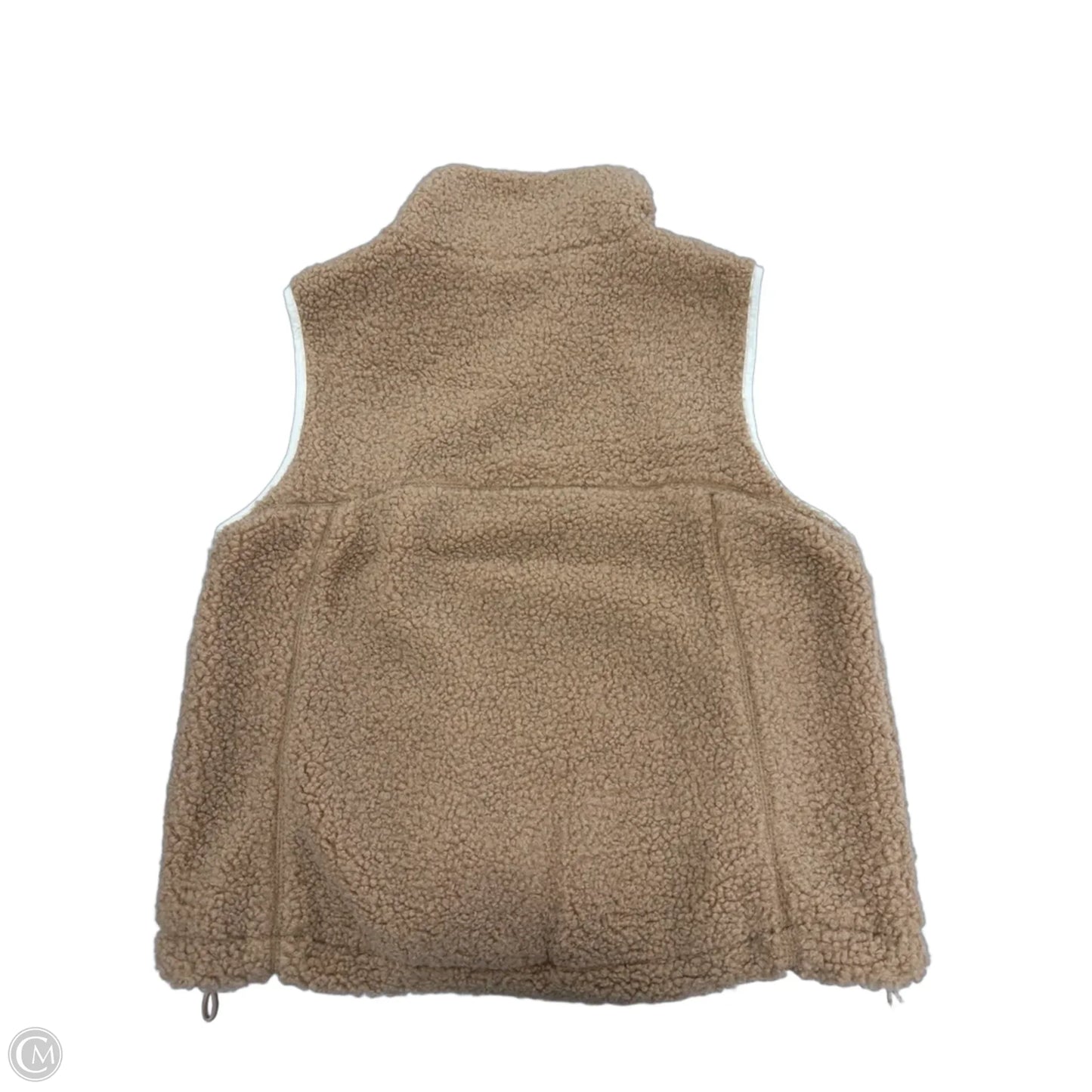 Vest Faux Fur & Sherpa By Cme In Tan, Size: S