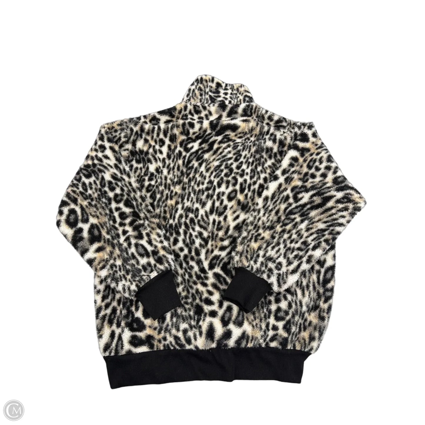 Jacket Faux Fur & Sherpa By Express In Animal Print, Size: Xs