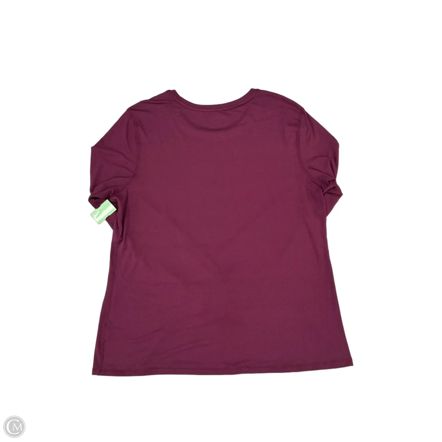 Athletic Top Long Sleeve Crewneck By Athletic Works In Purple, Size: Xxl