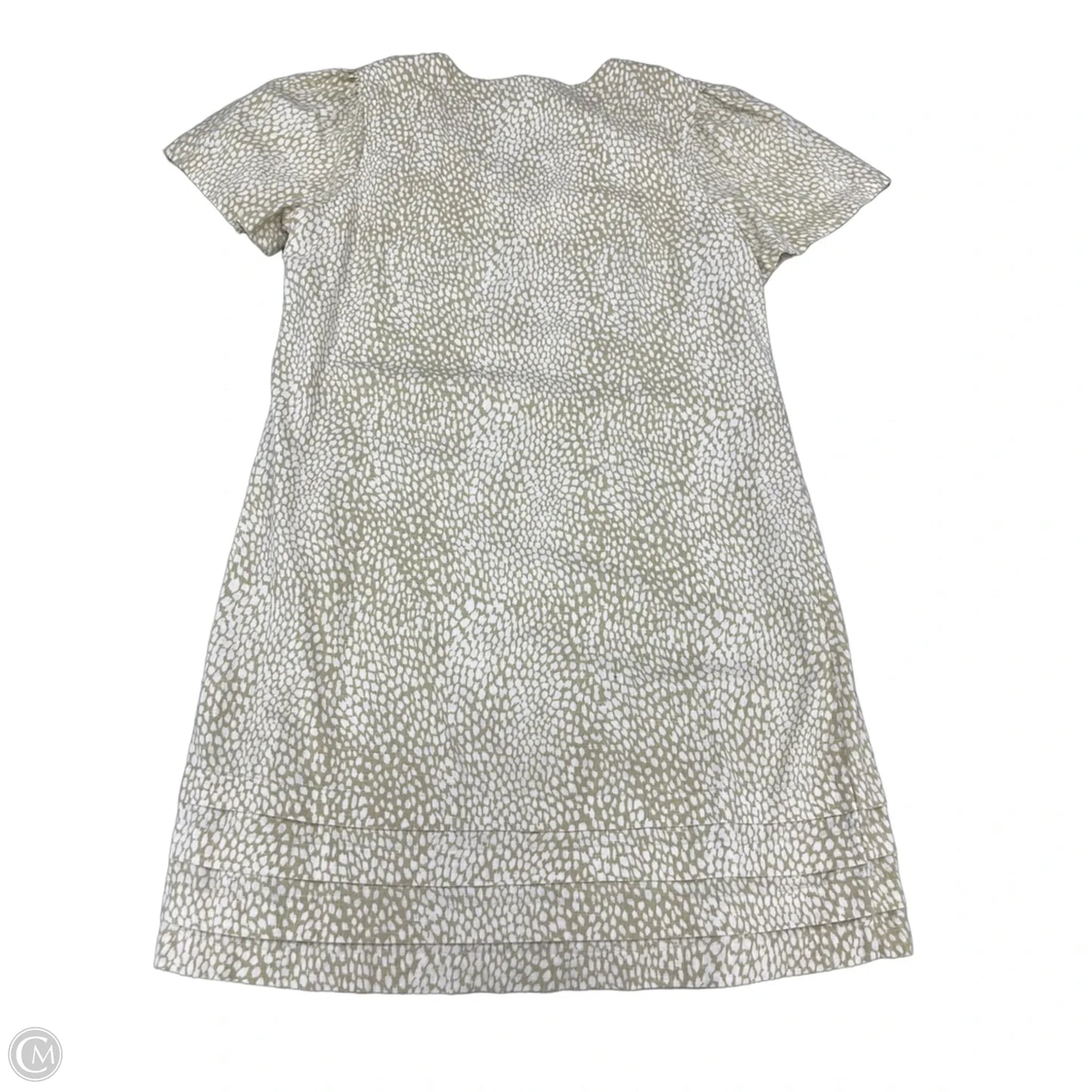 Dress Casual Short By Nicole By Nicole Miller In Green & White, Size: L